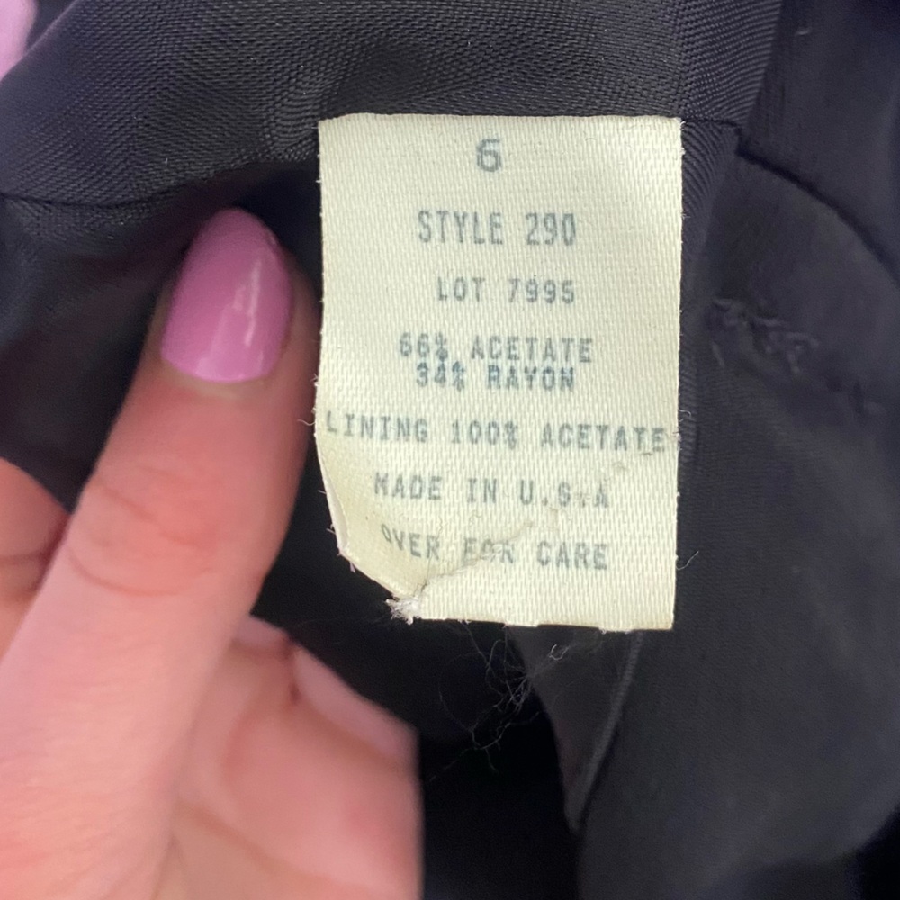 Vintage 90s Caché Wrap Square Buckle Mini Skirt in Black - Picture 6 of 13